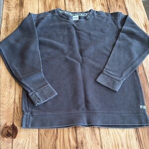 PINK Victoria's Secret Charcoal Crewneck Sweater